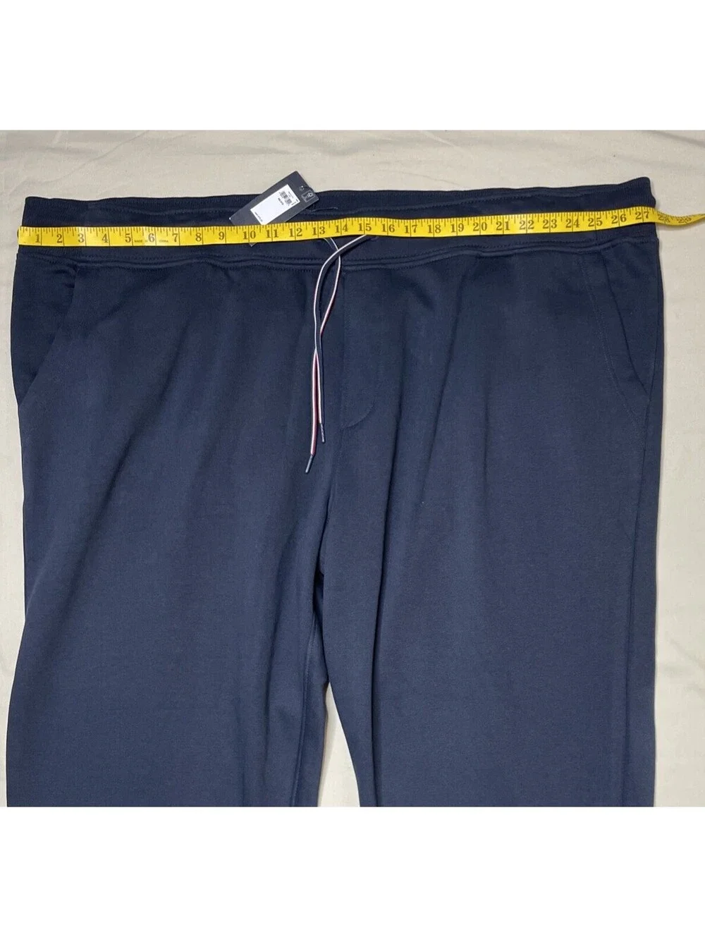 $79 Tommy Hilfiger Men's 4XL Big & Tall Fleece Jogger Sweatpants Navy NWT *READ*